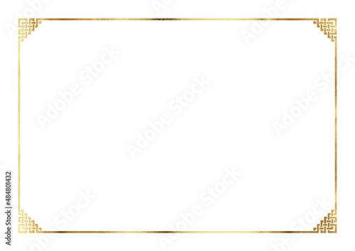 Oriental pattern, classical pattern, traditional pattern, style frame, wedding invitation, invitation background, gold