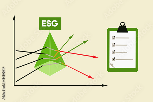 Graphs are refracted in a prism