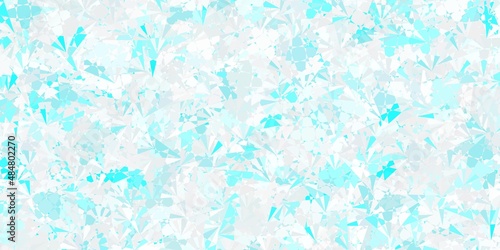 Light Pink  Blue vector texture with random triangles.