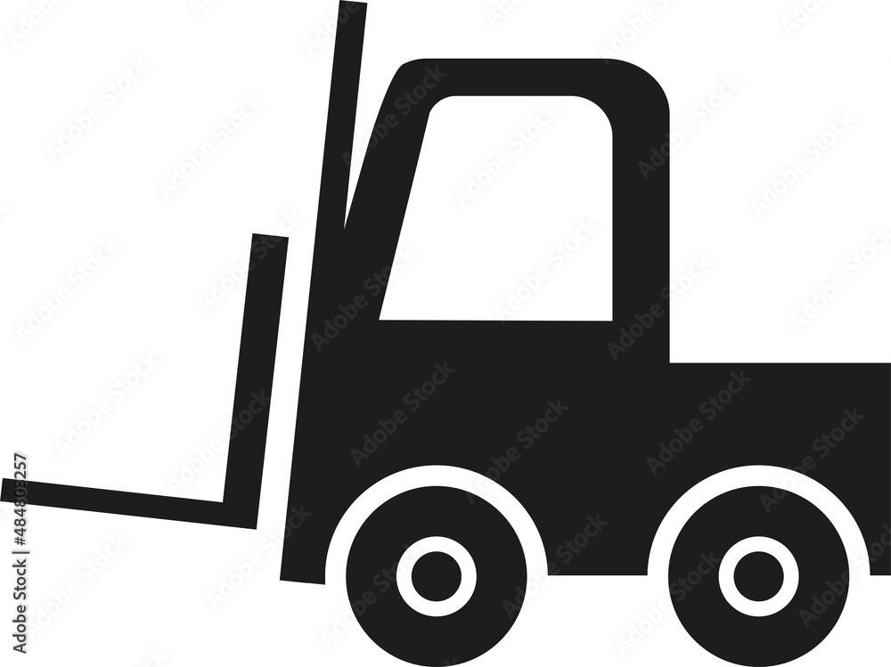 Forklift truck sign. Transport icon signs and symbols. Forklift truck sign. Transport icon signs and symbols.