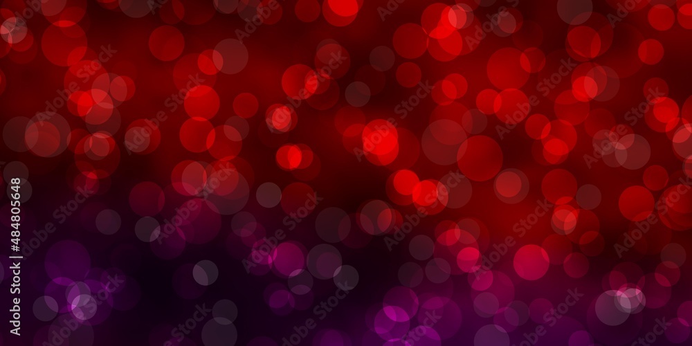 Dark Blue, Red vector pattern with spheres. Modern abstract illustration with colorful circle shapes. Pattern for business ads. Dark Blue, Red vector pattern with spheres. Modern abstract illustration with colorful circle shapes. Pattern for business ads.