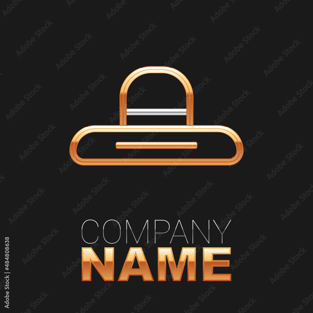 Line Gardener, farmer or agricultural worker hat icon isolated on black background. Colorful outline concept. Vector Line Gardener, farmer or agricultural worker hat icon isolated on black background. Colorful outline concept. Vector