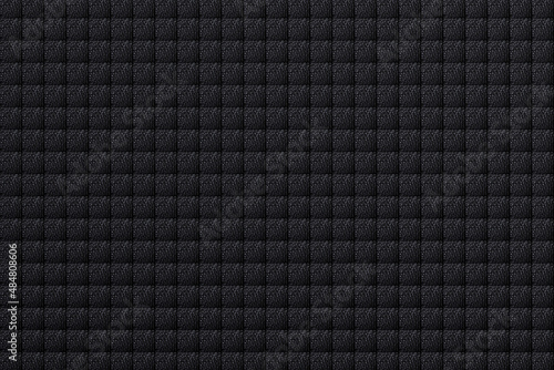 Wallpaper Mural Dark gray background made of small squares 3d rendering Torontodigital.ca