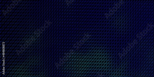 Dark BLUE vector backdrop with lines. Repeated lines on abstract background with gradient. Best design for your posters, banners. © Guskova