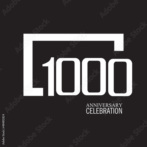 1000 YEAR ANNIVERSARY CELEBRATION VECTOR DESIGN TEMPLATE ILLUSTRATION