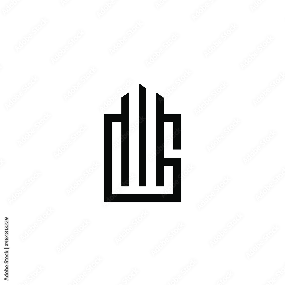 wg latter vector logo abstrack