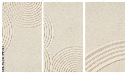Photography Lines drawing on sand, beautiful sandy texture