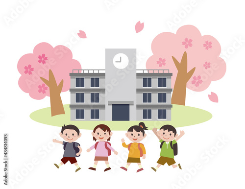 春の新学期　学校