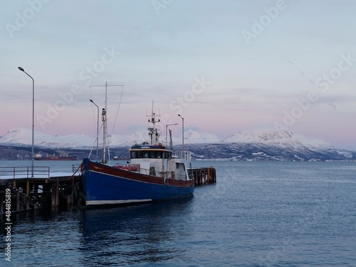 Moored ship in Norway