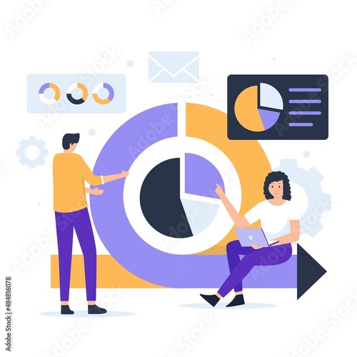 Agile project management illustration design concept. Illustration for websites, landing pages, mobile applications, posters and banners
