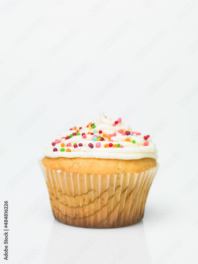 single muffin isolated