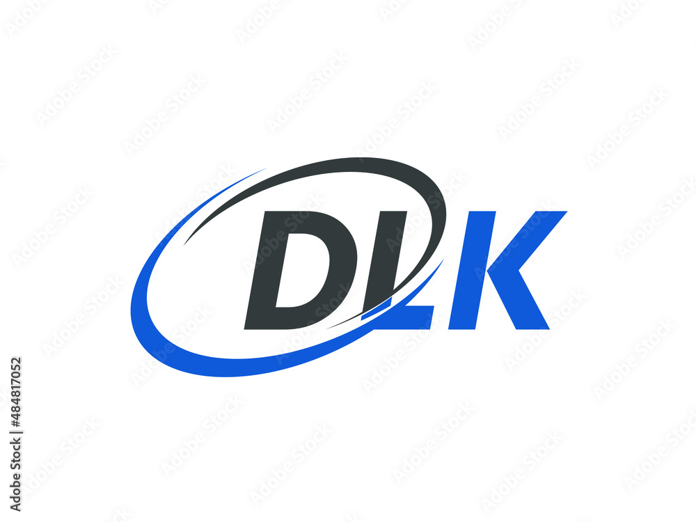 DLK letter creative modern elegant swoosh logo design DLK letter creative modern elegant swoosh logo design