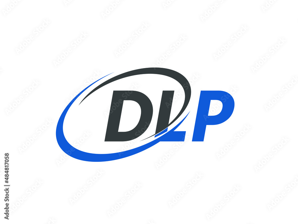 DLP letter creative modern elegant swoosh logo design DLP letter creative modern elegant swoosh logo design