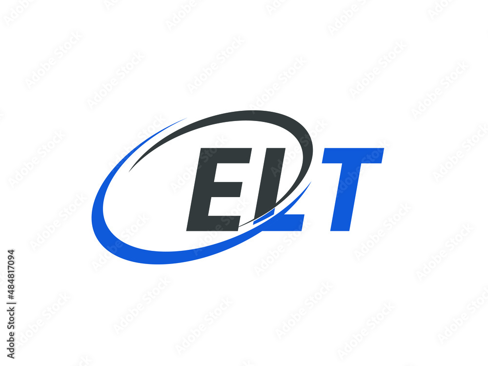 ELT letter creative modern elegant swoosh logo design ELT letter creative modern elegant swoosh logo design