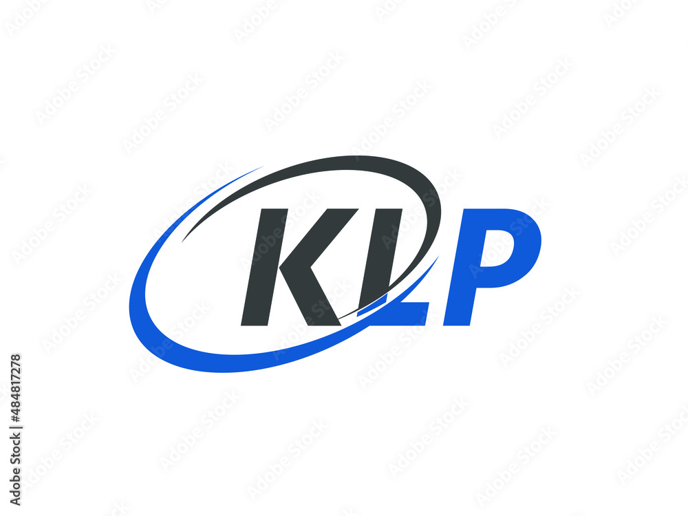 KLP letter creative modern elegant swoosh logo design KLP letter creative modern elegant swoosh logo design