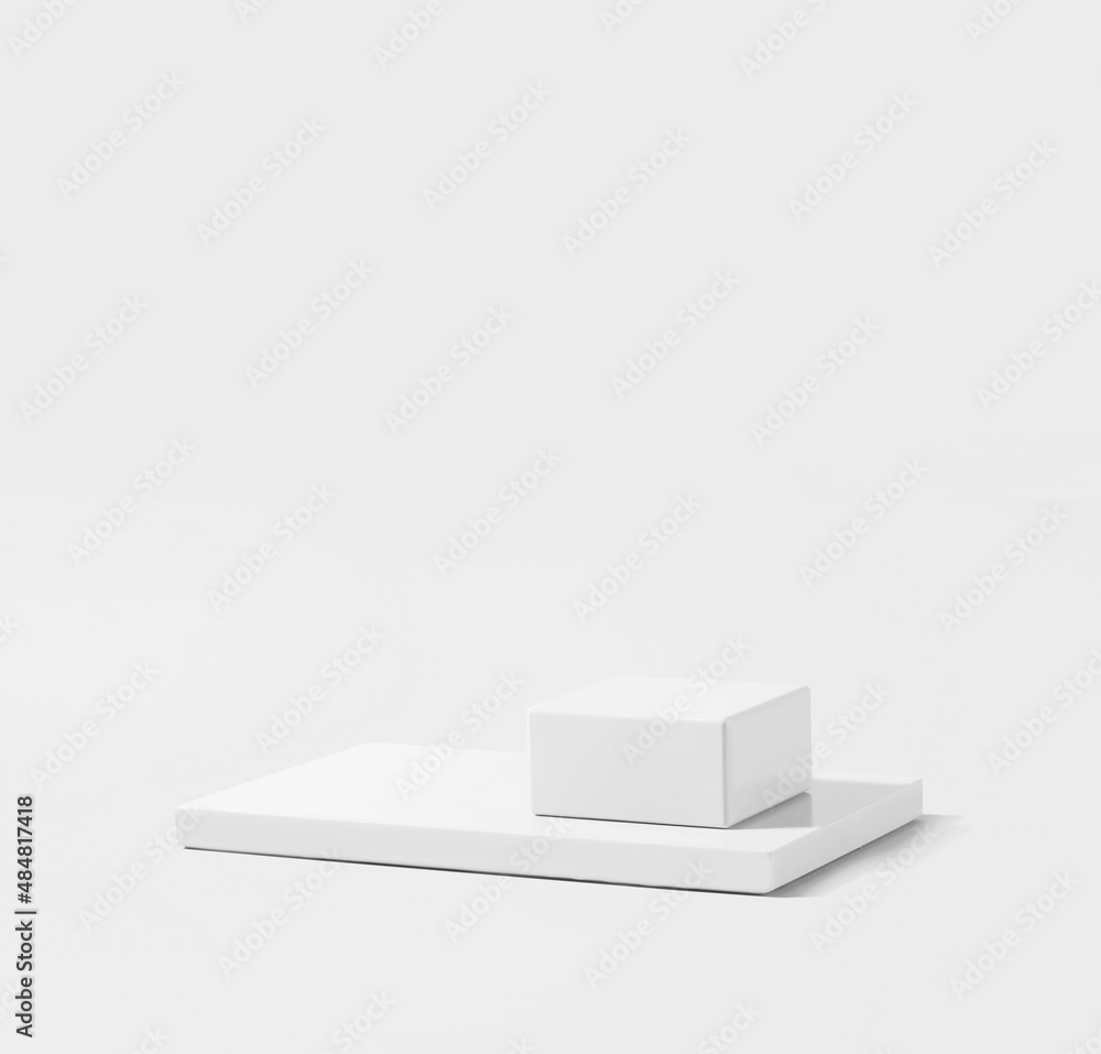 mini podium for product display on white background mini podium for product display on white background