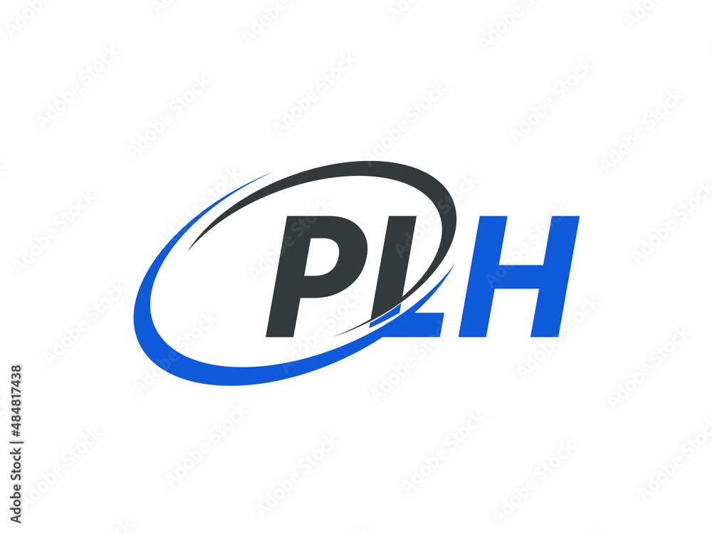 PLH letter creative modern elegant swoosh logo design PLH letter creative modern elegant swoosh logo design