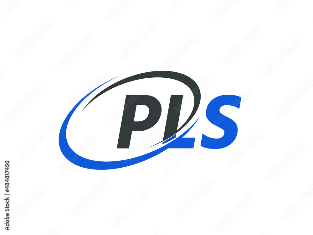 PLS letter creative modern elegant swoosh logo design PLS letter creative modern elegant swoosh logo design