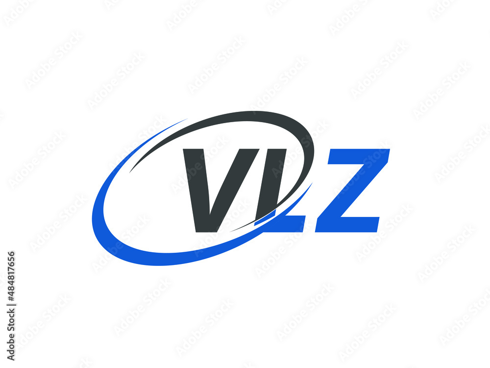 VLZ letter creative modern elegant swoosh logo design