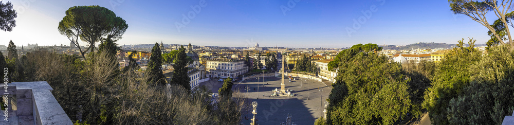 Panorama of Rome, Italy