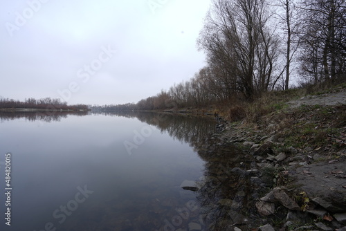 stones on the beach of the river