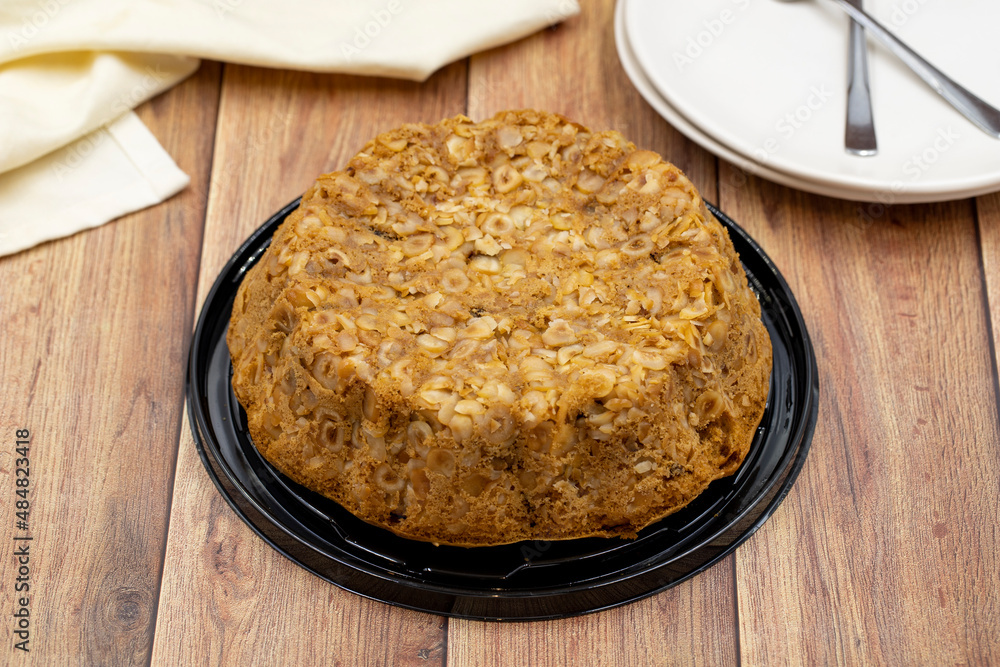 Delicious homemade traditional hazelnut cake Delicious homemade traditional hazelnut cake
