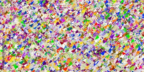 Light multicolor vector texture with random triangles.