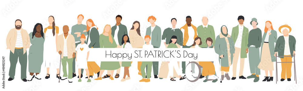 Happy St. Patrick's Day banner. Happy St. Patrick's Day banner.