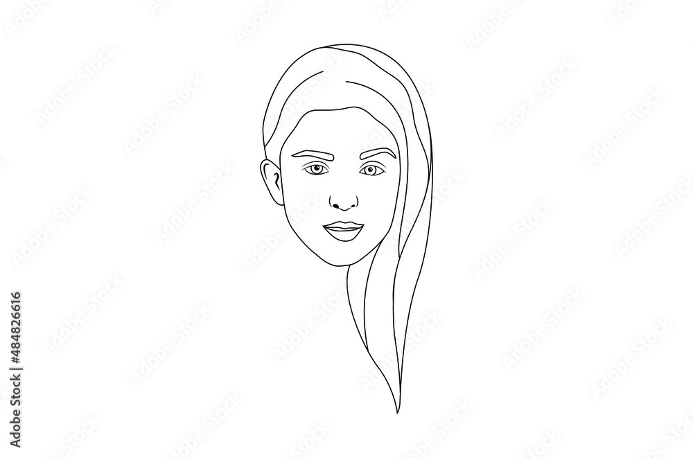 Abstract women line art vector illustration Abstract women line art vector illustration