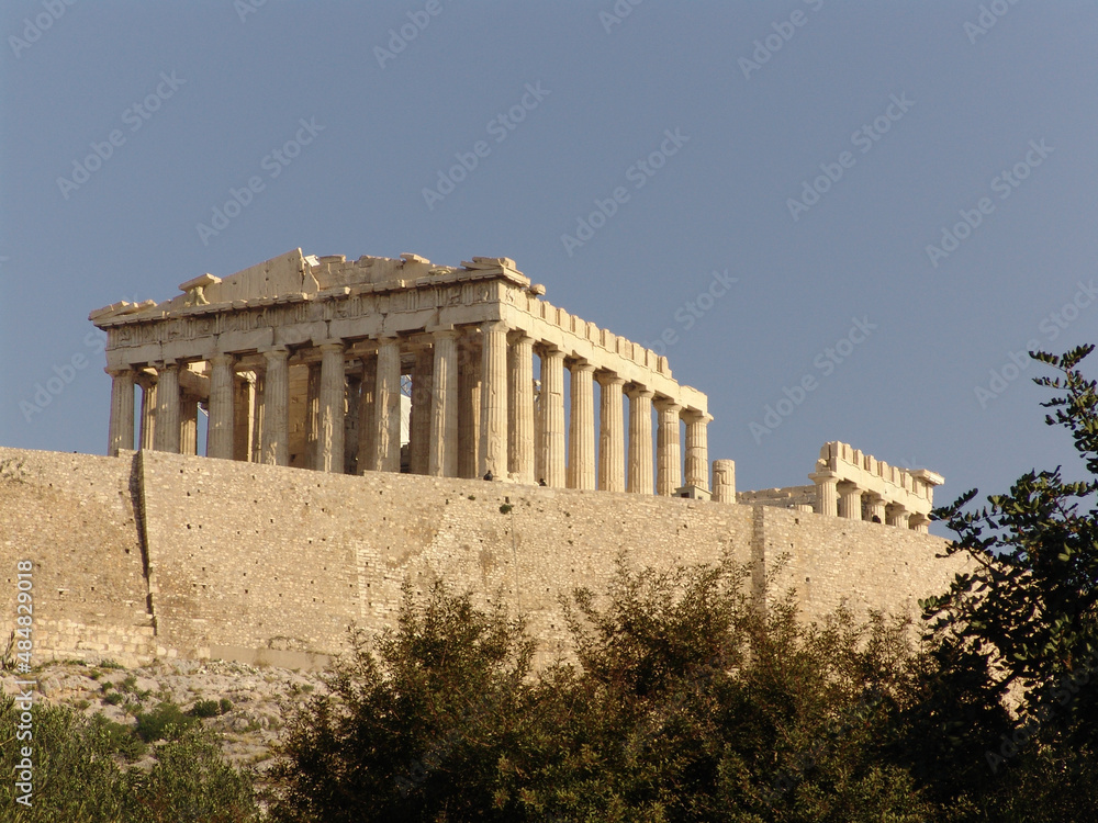 Acropolis of Athen with Parthenon Temple