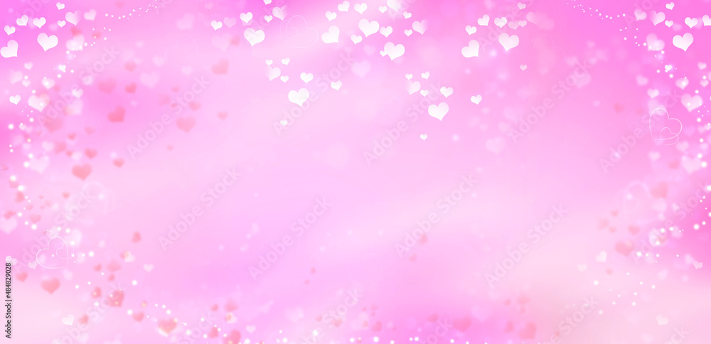 Valentine Hearts Abstract Pink Background. St.Valentine's Day Valentine Hearts Abstract Pink Background. St.Valentine's Day