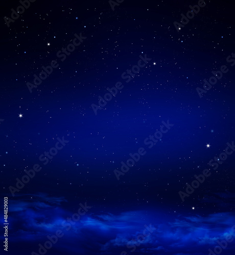 background of the night sky with stars