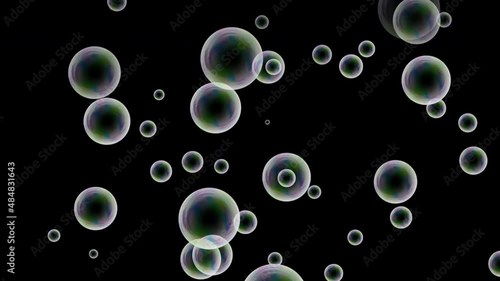 シャボン玉のアニメーション　ループ