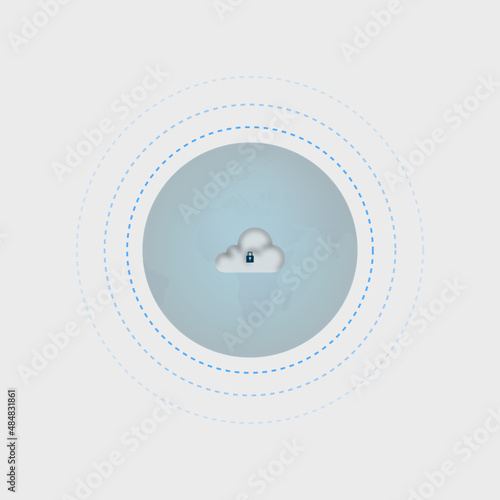 cloud locket vector data earth