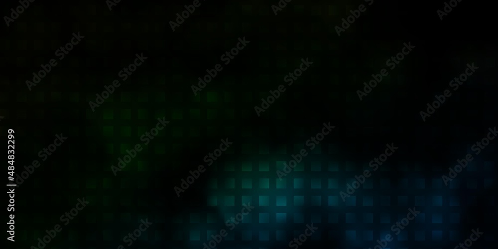 Dark Blue, Green vector pattern in square style. Dark Blue, Green vector pattern in square style.