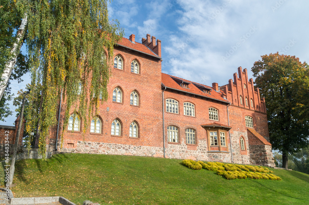 The medieval Teutonic Order castle in Olsztynek, Poland.