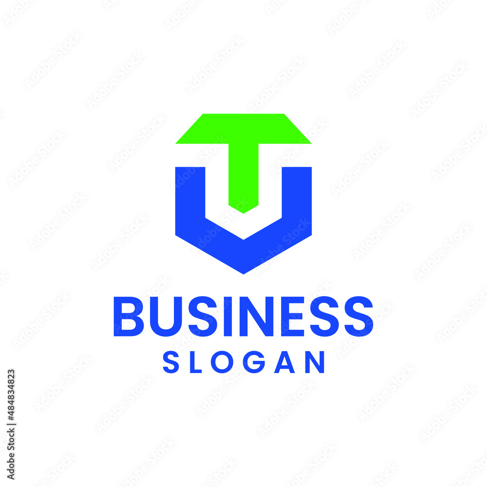 Letter T an V modern logo design Letter T an V modern logo design