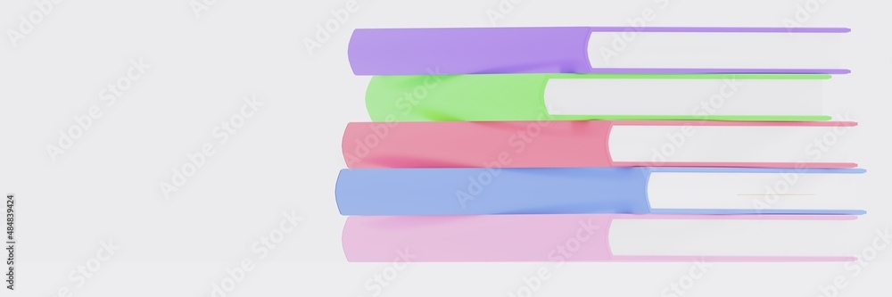 background.3d illustration of colorful books background.3d illustration of colorful books