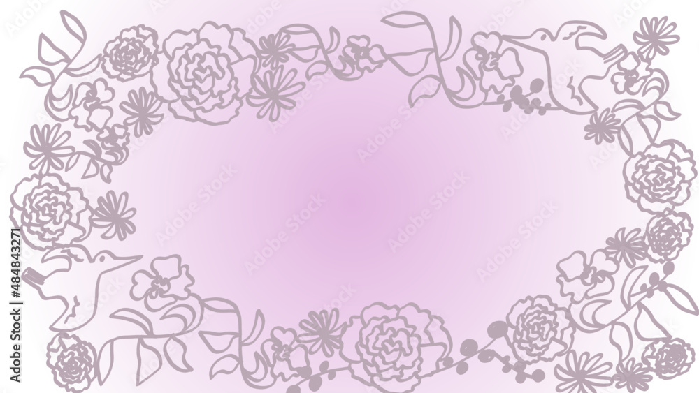 Flower and bird 花と鳥 Flower and bird 花と鳥