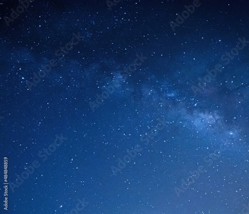 Starry night sky background with milky way in Malaysia. © MUAZ JAFFAR