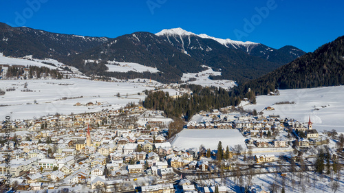 Incredible aerial view of the Dolomites mountain range.
bellamonte cityview photo