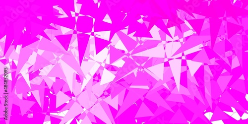 Light Pink vector background with random forms.