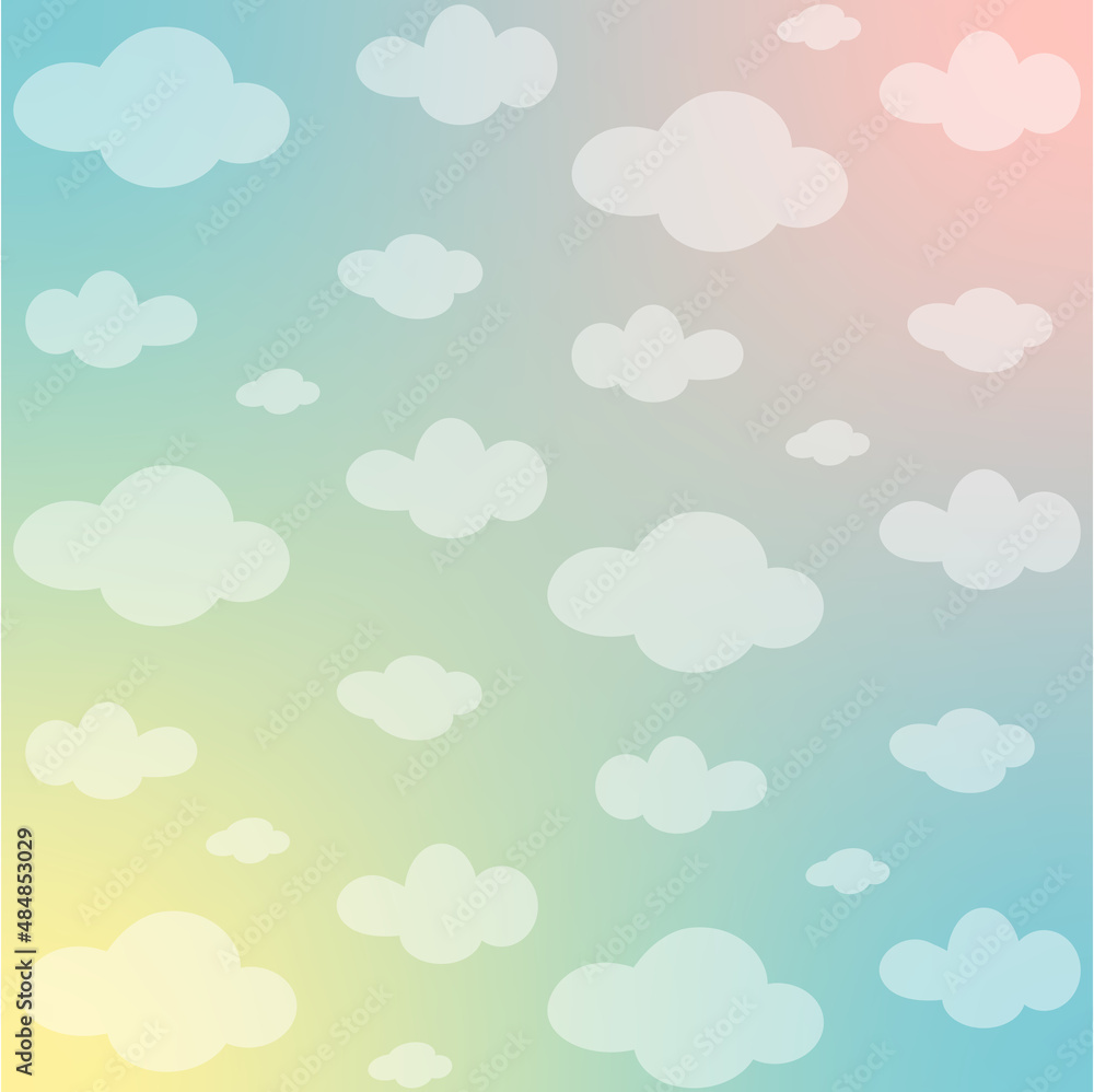 seamless background with clouds