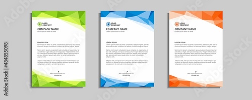 modern corporate letterhead template design
