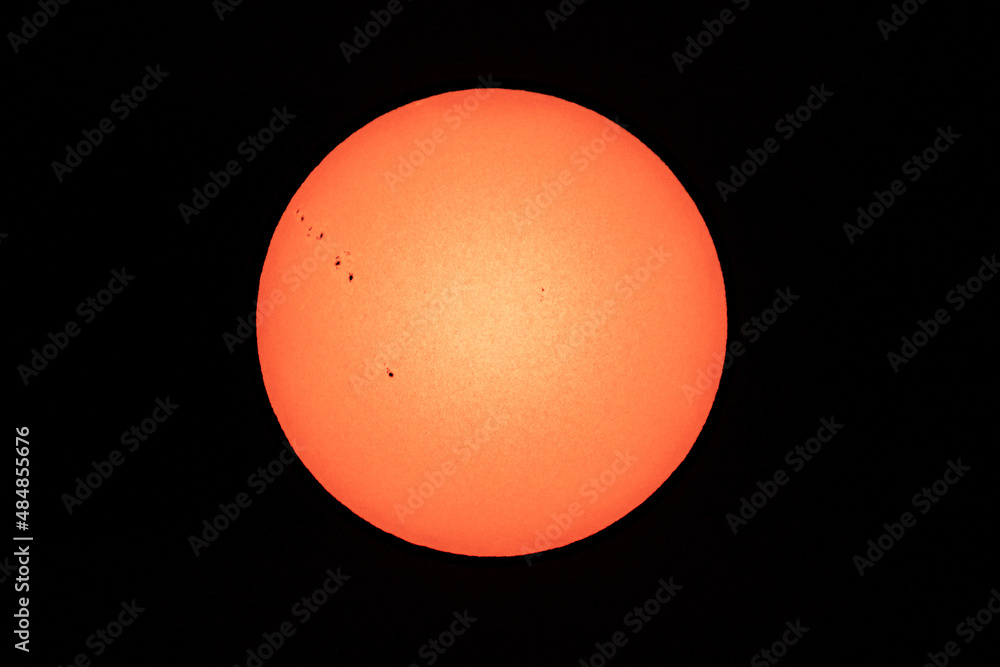 Sunspots are temporary phenomena on the Sun's photosphere that appear