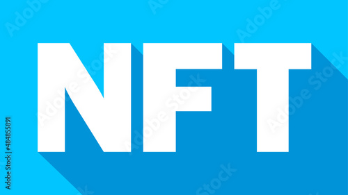 NFT coin. Non Fungible Token. Blockchain technology.