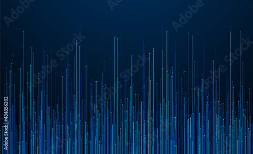 Geometric pattern with connected lines and dots. Vector illustration on background.