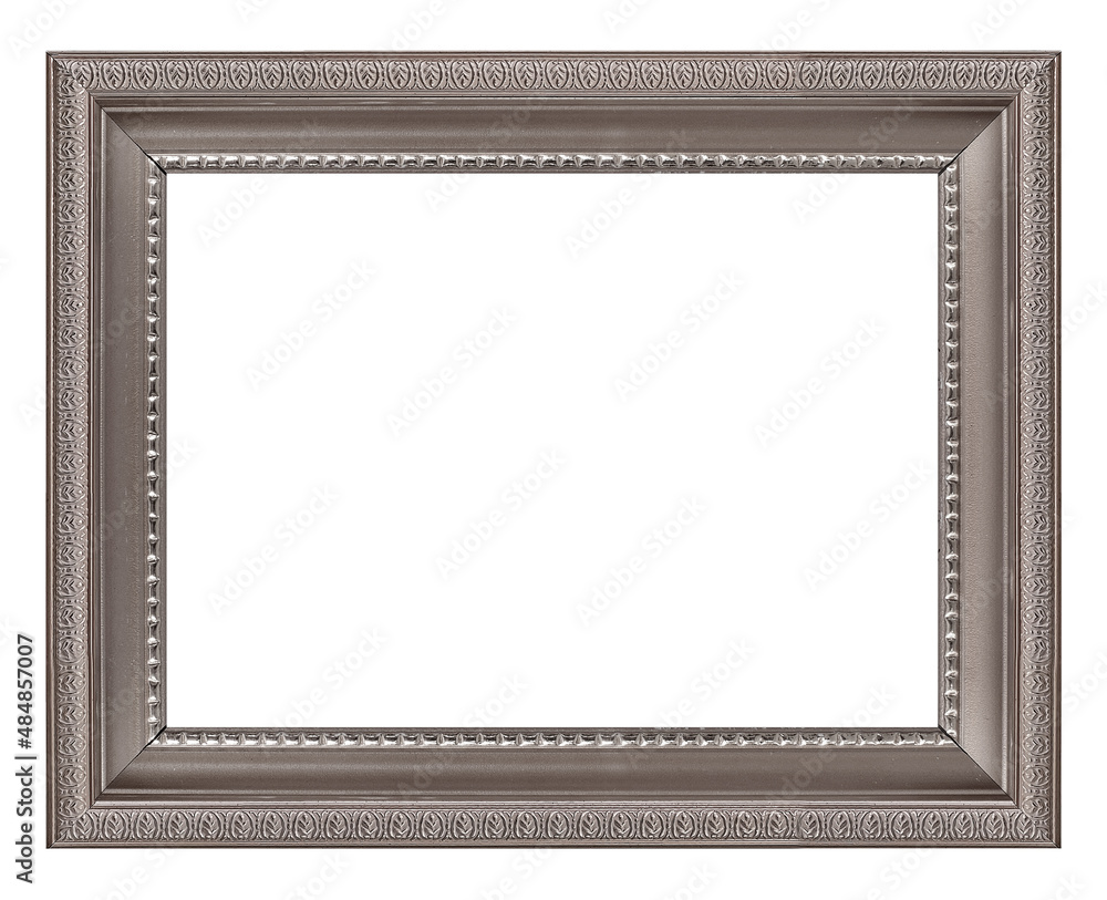 Golden frame for paintings, mirrors or photo isolated on white background Golden frame for paintings, mirrors or photo isolated on white background