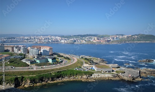La Coruña, España. Ciudad costera gallega donde destaca su impresionante Torre de Hércules.  © Alberto