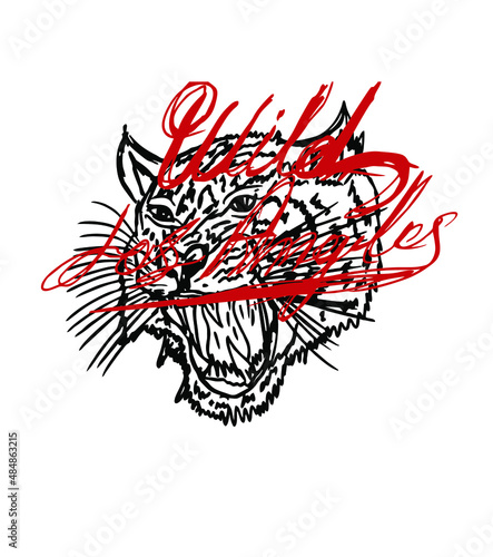 Photography Tattoo tribal wild cats tiger graphic design vector art